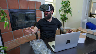Ebony Brunette Jenna Foxx in VR - Hairy Pussy & Cumshot - бесплатное порно на GEEZ.TUBE