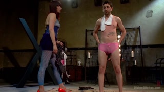Femdom Face Sitting & Ball Crushing - Bella Rossi Owns Jay West - бесплатное порно на GEEZ.TUBE