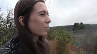 POV pounding tiny Ariel Grace’s tight pussy outside - бесплатное порно на GEEZ.TUBE