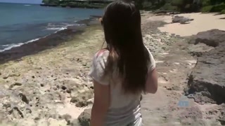 GF Caley Hayes loves big cock - Beach creampie & squirting - бесплатное порно на GEEZ.TUBE
