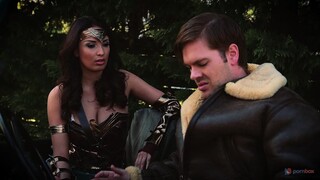 Wonder Woman Parody: Natural Tits Brunette Fucked Hard - бесплатное порно на GEEZ.TUBE
